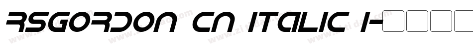 Rsgordon Cn italic I字体转换